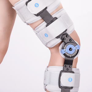 Post Op Hinged Knies tütze Orthese Wegfahr sperre Protector Einstellbarer Vollbein stabilisator Knie orthese Splin - Product Image 3