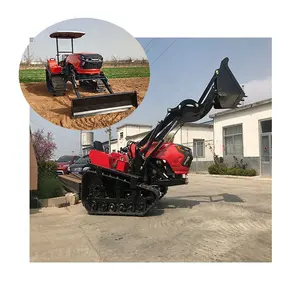 50 PS Crawler Farm Roto tiller Hoch leistungs traktor Landwirtschaft licher Dünge schuppen Graben fräse Kleiner Bulldozer