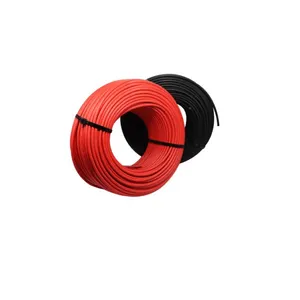 black red 1000v PV Cable Fire Resistant Cables Twin Core DC Solar Cable solarkabel 6mm