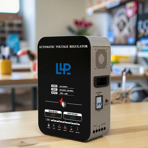 Kebo חד פאזי So 3000va מתח אוטומטי מווסת קיר-רכוב תצוגה שחור/זהב - Product Image 5