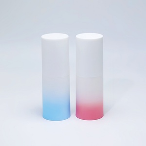 Botella de Spray al Vacío de Plástico Personalizada de 20ml 30ml 50ml con Degradado Azul y Rosa, Botella con Bomba sin Aire para Emulsiones y Lociones Cosméticas - Product Image 3