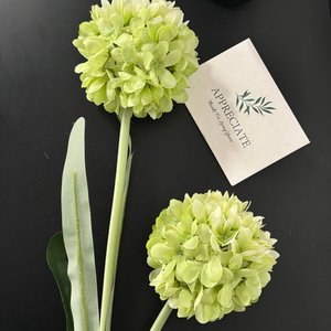 Fleurs artificielles en forme de boule d'oignon, en soie, pour décoration de mariage, arrangement de chrysanthèmes faits à la main pour intérieur, branche unique - Product Image 3