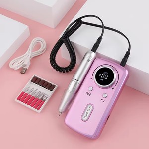 เครื่องเจียรเล็บไฟฟ้าไร้สายแบบชาร์จได้ 45000 รอบต่อนาที แบบพกพา ทำจากพลาสติก สำหรับทำเล็บมือและเล็บเท้า - Product Image 4