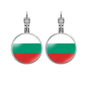하이 퀄리티 불가리아 국기 시간 보석 귀걸이 및 귀걸이 선물
