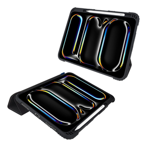 Thông minh đứng Magnetic trường hợp đối với <span class=keywords><strong>iPad</strong></span> Pro 11 M4 2024 Heavy Duty chống sốc bảo vệ tri-gấp Bìa trường hợp - Product Image 2