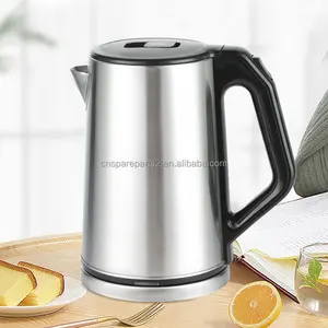 Fast Boiling Electric Water Boiler Kettle Colorful 304 2 liter Double Layer Electric Kettle Stainless Steel Tea Pot Set