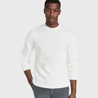 Sweater Pabrik Kustom Musim Gugur dan Musim Dingin Pria Sweater Leher Bulat Warna Solid Sweater Pullover