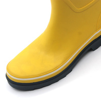 Bottes de pluie en caoutchouc pour femmes, mi-mollet, légères, antidérapantes, imperméables, tailles EU/US, couleur OEM, été/hiver