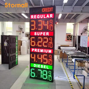 Letrero LED de Precio de Gasolina de Alta Calidad con <span class=keywords><strong>Control</strong></span> Remoto, Resistente al Agua IP65, Pantalla Digital LED para Gasolinera - Product Image 5