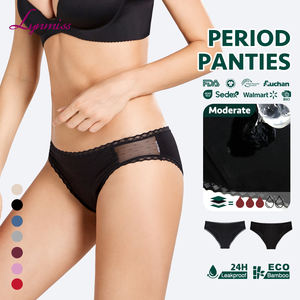 LYNMISS Culotte Menstruelle Plus Size Femme Culotte Periode Sous-vetements Menstruels Imperméables - Product Image 1