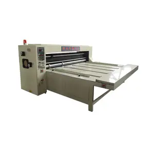 Macchina scanalatrice per stampa flexo in cartone ondulato a 2 colori con alimentazione a catena semi automatica