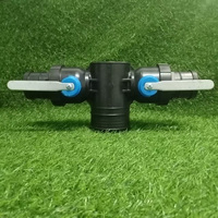 Système d'irrigation agricole Tuyau plat haute pression Tuyau d'eau flexible en plastique extérieur Contrôle de la vanne à trois voies