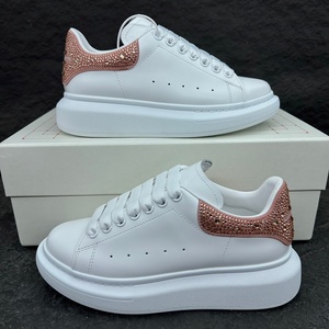 <span class=keywords><strong>Sneakers</strong></span> Casual Unisex con Plateau Alto, Fodera in Vera <span class=keywords><strong>Pelle</strong></span>, Chiusura con Lacci, Scarpe da Passeggio di Qualità con Rialzo Interno - Product Image 2