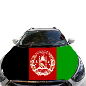 गर्म बिक्री अफगानिस्तान फ्लैग कार इंजन को कवर अनुकूलित मुद्रित समोआ कार डाकू कवर झंडा