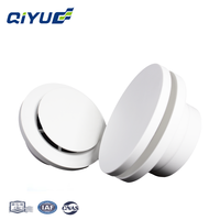 Diffuseur de plafond circulaire réglable pour systèmes CVC et d'aération, grille de ventilation pour climatisation centralisée