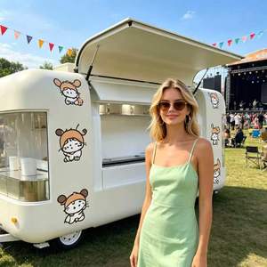 Camions de restauration rapide électriques pour poulet frit et viande rôtie, largement utilisés et personnalisables, sont disponibles. - Product Image 1