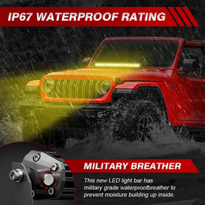 Thanh đèn <span class=keywords><strong>LED</strong></span> đa năng Spot Flood Combo Beam 6-52 inch, chiều dài và màu sắc tùy chỉnh, dùng cho xe địa hình, thanh đèn <span class=keywords><strong>LED</strong></span> RGB đa chức năng - Product Image 5