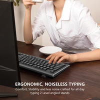 Personnalisé arabe allemagne espagnol disposition Teclados clavier ergonomique goutte d'eau Keycaps optique ordinateur filaire clavier de bureau