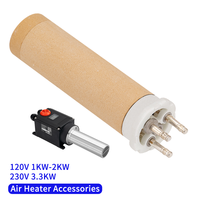 Élément chauffant en céramique monophasé, résistance de chauffage rapide, durable, accessoire pour chauffage d'air industriel 230V 2000W