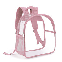 Sac à dos transparent en PVC style bohème vintage pour femme, avec fermeture éclair, imperméable, idéal pour le printemps et l'été – Vente chaude en gros