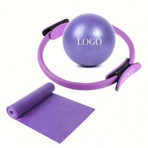 Nouveaux accessoires pour femmes : Kit de fitness à domicile avec anneaux et bandes de résistance pour entraînement et Pilates - Product Image 2