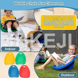 Sensory Integration Rocking Chair For Children <b>Plastic</b> Balance <b>Stool</b> Stackable Lightweight Kids Therapy Seat - Product Image 5