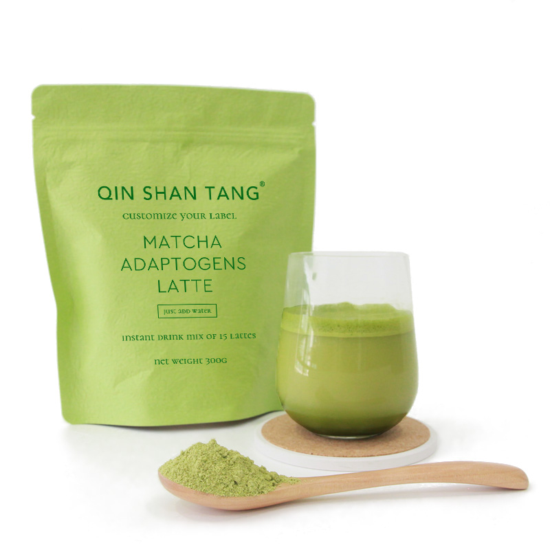 QST-024 частная торговая марка, экстракт зеленого чая маття с латте, органические грибы, порошок маття, церемониальный порошок маття