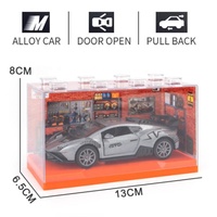 Model Mobil Supercar Diecast 1:36 dengan Stand Putar 360 Derajat, 80 Buah Mobil Sport Alloy dengan Pintu Bisa Dibuka dan Sistem Tarik Mundur dalam Kotak Akrilik