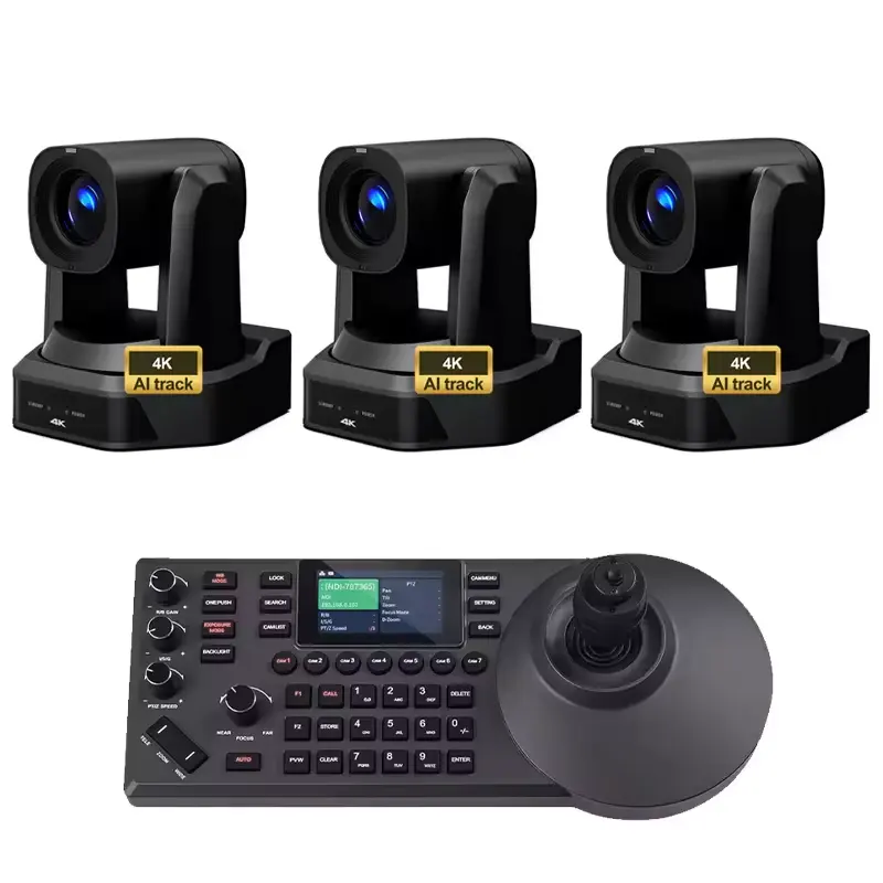 Hot bán 4k 8MP PTZ HD mi Camera NDI 4K cho live streaming sự kiện thể thao và IP phím điều khiển Bộ điều khiển