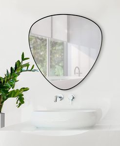 Miroir de table de luxe pour entrée, miroir de maquillage vintage en métal, miroirs de salle de bain d'hôtel, cadre en métal noir et or - Product Image 4