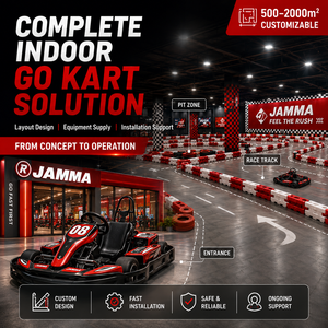 Pista de Karting Eléctrica de Múltiples Niveles, Diseño que Ahorra Espacio, Circuito de Carreras de Karts Interior <span class=keywords><strong>para</strong></span> Centros de Entretenimiento Familiar Urbano - Product Image 4