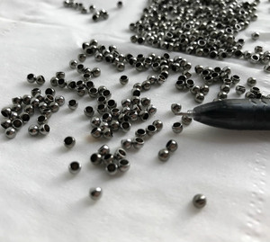 Palla in acciaio inossidabile solido forato 2mm all'ingrosso con foro da 1mm - Product Image 2