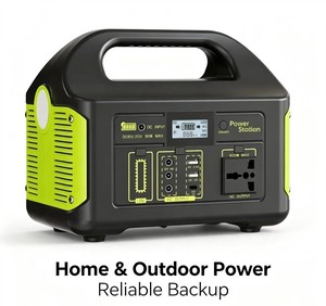 Station d'alimentation portable 500W, générateur solaire LiFePO4, onde sinusoïdale pure, batterie externe, sauvegarde domestique, utilisation en cas d'urgence en extérieur - Product Image 2