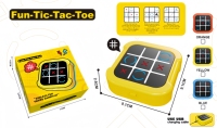 BJQ OEM 2025 nouveauté Portable électronique Tic-Tac-Toe jeu de société 4-en-1 famille amusant stratégie éducation plastique enfants jouets