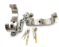 Grilletes de Acero Inoxidable Resistentes Emperor de 4cm y 6cm de Altura, Diversión y Castigo SM para Hombres y Mujeres