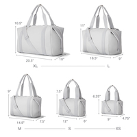 Nouveau sac de voyage week-end tendance en néoprène, grand format, personnalisable avec logo, imperméable, sacs de sport en néoprène pour homme et femme