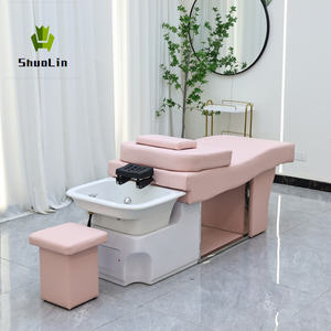 Salon-Spa Kunstleder-Shampoo-Liege mit Wasserzirkulation Umwandelbar in Massageliege Schwarz Multifunktional Thai-<span class=keywords><strong>Massage</strong></span> - Product Image 3