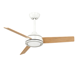 Ventilador de Techo Contemporáneo con Aspecto de Madera Marrón, Diseño de Tres Aspas, Ventiladores de Techo LED para Dormitorios y Salas de Estar Residenciales Modernas - Product Image 4