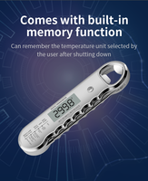 Thermomètre numérique pour barbecue avec fonction mémoire, écran LCD, étanche, en plastique, pour grillades, cuisson au four, pâtisserie, steak, dinde, confiserie