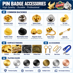 Pins Personalizados de Metal con Logotipo, Fabricante de Pins Esmaltados, Pin Esmaltado Grande con Dibujos Animados, Pins de Solapa Personalizados al por Mayor - Product Image 4