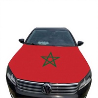 Housse de capot de voiture personnalisée pour tous les pays, drapeau palestinien 100cm*150cm, impression numérique, drapeau marocain