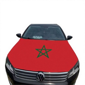 Funda Personalizada para Capó de Coche con Bandera de Palestina 100cm*150cm, Impresión Digital, Bandera de Marruecos - Product Image 2