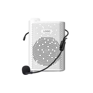 Barato S821 con cable 1100mAh recargable 10W Mini amplificador de potencia con altavoz Bluetooth 5,0 y micrófono acústico para enseñanza