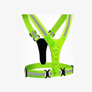 Nouveau gilet en nylon de course de nuit réfléchissant LED Flash Safty Offre Spéciale avec sangle à boucle ABS réglable - Product Image 5