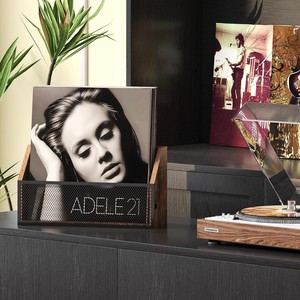 Boîte de rangement pour disques vinyles en bois de style campagnard, boîte de rangement pour albums, boîte de rangement pour CD de bureau - Product Image 2