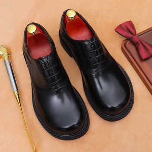 Zapatos de Tobillo Clásicos de Cuero Genuino para Hombre, Tallas Grandes, de Alta Calidad, para Invierno y Otoño, Impermeables, con Amortiguación, Desodorantes y Antideslizantes - Product Image 3