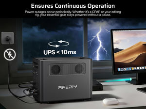 Generador Solar Portátil AFERIY con Pantalla Fuller y 11 Puertos de Salida, UPS de Onda Sinusoidal Pura de 10ms, con Aplicación, Estación de Energía Portátil Lifepo4 - Product Image 5