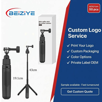 Tongkat Selfie Mini 40CM Tripod Dapat Diperpanjang Dengan Sekrup 1/4 untuk GoPro Insta360 X5 Osmo Action 5PRO DJI Osmo Pocket 3/4 Tripod Selfie