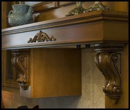 Corbeaux et supports en bois de style moderne du milieu du siècle, bois massif, écologique, hôtel, villa, intérieurs de maison, support GRG - Product Image 3