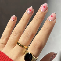 Faux ongles en acrylique à presser, forme cercueil et ronds, couvrance totale, avec emballage attrayant, vente en gros, direct usine